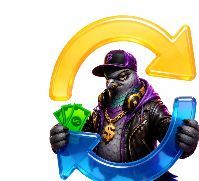 Illustration du cashback hebdomadaire BirdSpin versé chaque lundi