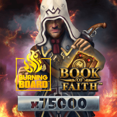 Vignette de la machine à sous à jackpot Book of Faith Burning Board